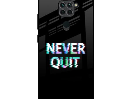 Never Quit Glass Case For Redmi Note 9 Online Hot Sale