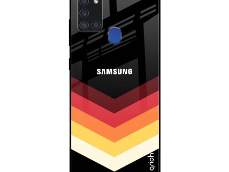 Abstract Arrow Pattern Glass Case For Samsung Galaxy A21s Supply