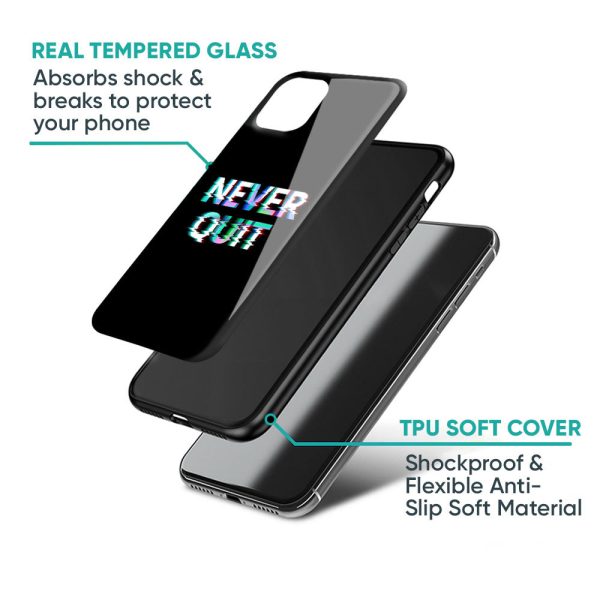 Never Quit Glass Case For Redmi Note 9 Online Hot Sale