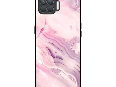 Diamond Pink Gradient Glass Case For Oppo F17 Pro Fashion