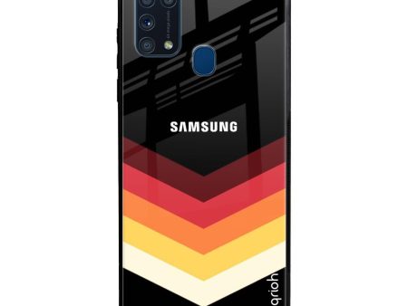 Abstract Arrow Pattern Glass Case For Samsung Galaxy M31 For Sale