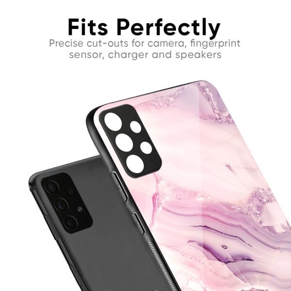 Diamond Pink Gradient Glass Case For Oppo F17 Pro Fashion