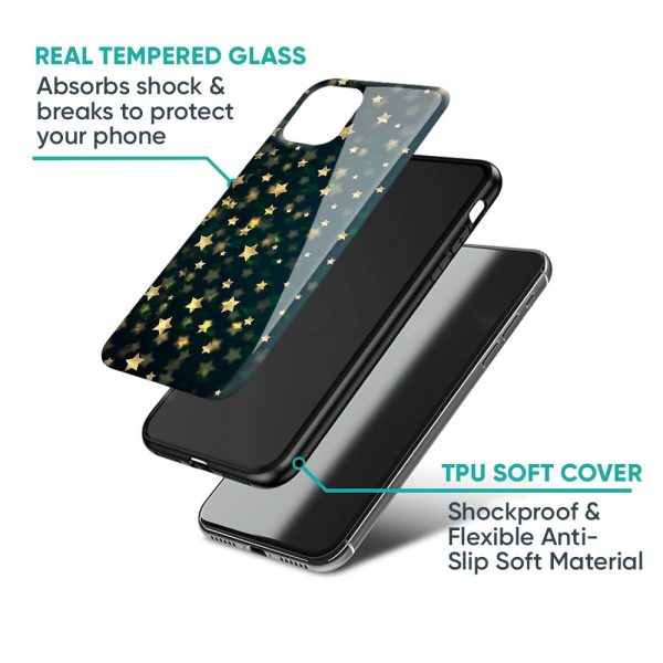 Dazzling Stars Glass Case For iPhone 12 For Discount