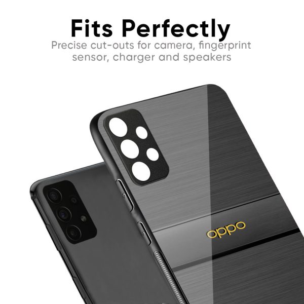 Grey Metallic Glass Case For Oppo F17 Pro For Discount