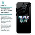 Never Quit Glass Case For Redmi Note 9 Online Hot Sale