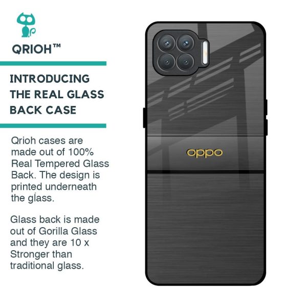 Grey Metallic Glass Case For Oppo F17 Pro For Discount