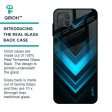 Vertical Blue Arrow Glass Case For Samsung Galaxy A12 Discount