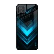 Vertical Blue Arrow Glass Case For Samsung Galaxy A12 Discount