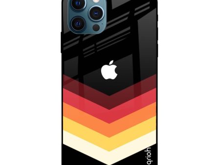 Abstract Arrow Pattern Glass Case For iPhone 12 Pro For Sale