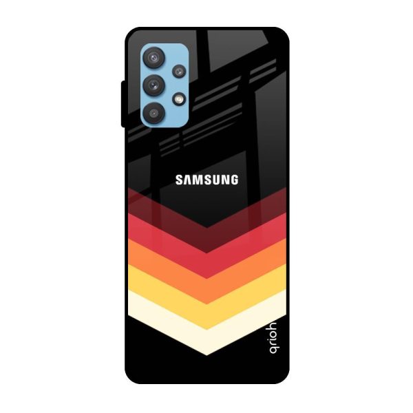 Abstract Arrow Pattern Glass Case For Samsung Galaxy A72 on Sale