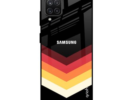 Abstract Arrow Pattern Glass Case For Samsung Galaxy A12 Sale