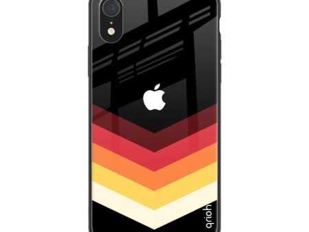 Abstract Arrow Pattern Glass Case For iPhone XR on Sale